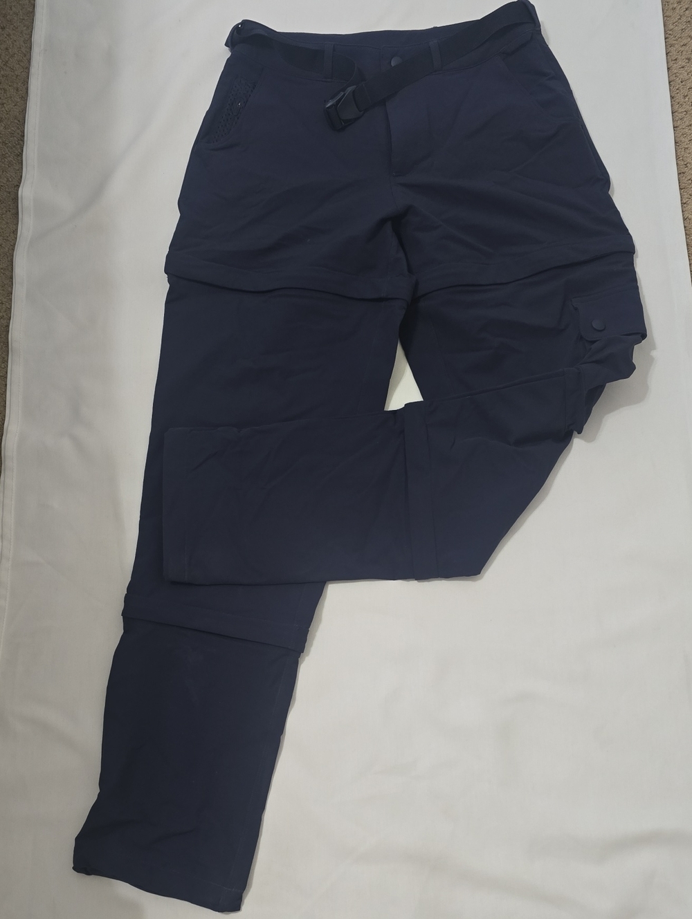 Outdoor Voices Men's Navy Convertible Cargo Pants